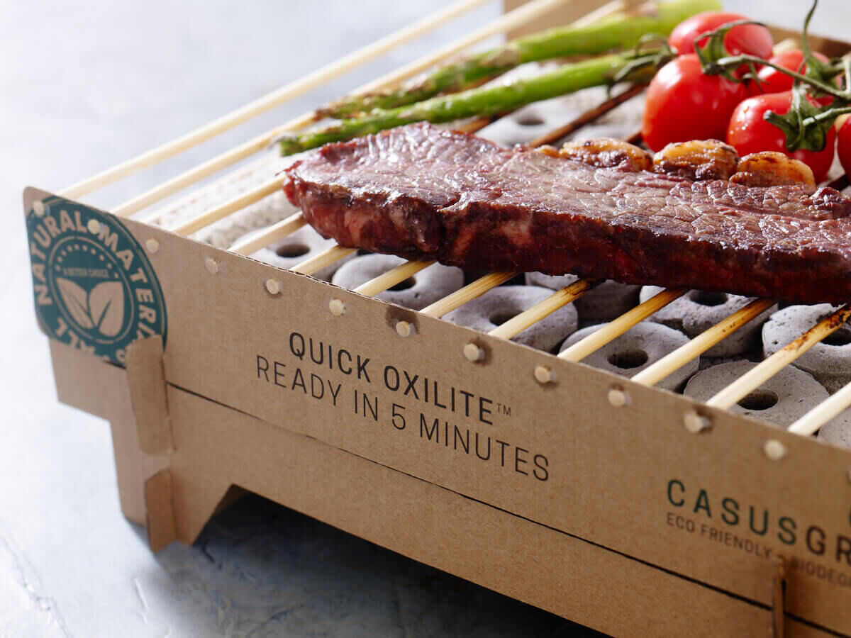 6x Einweg-Grill von CasusGrill: Biologisch abbaubar und hergestellt aus 100% natürlichen Materialien von Casus Grill
