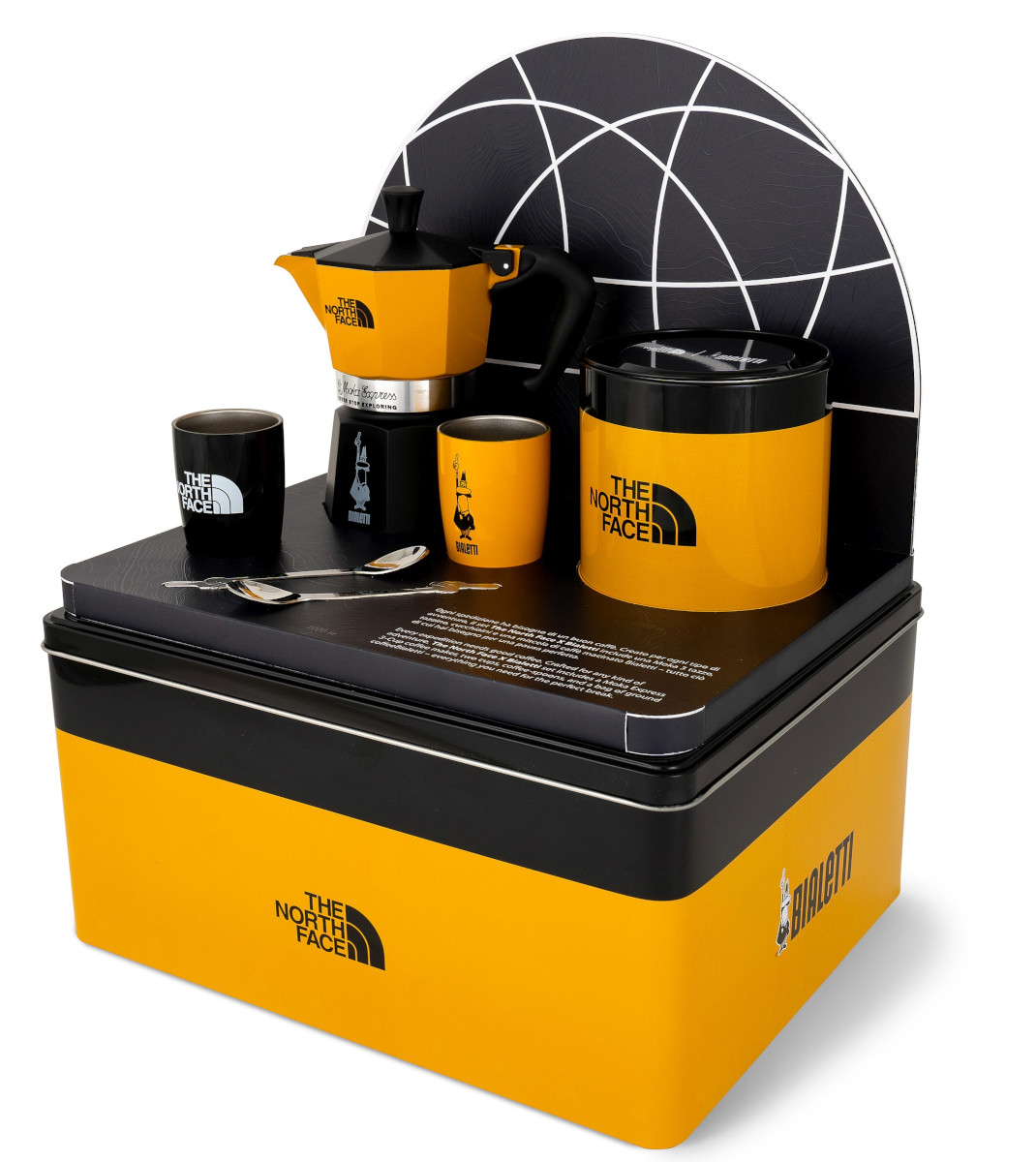 Bialetti The North Face Bialetti Kaffee-Set - Perfekt für Camping & Reisen 7-teilig von Bialetti