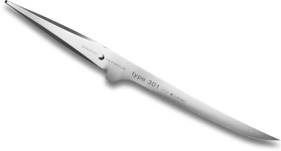 CHROMA Type 301 Filetiermesser 19 cm P-07 | Flexibles Filetiermesser im Design von F.A. Porsche von CHROMA