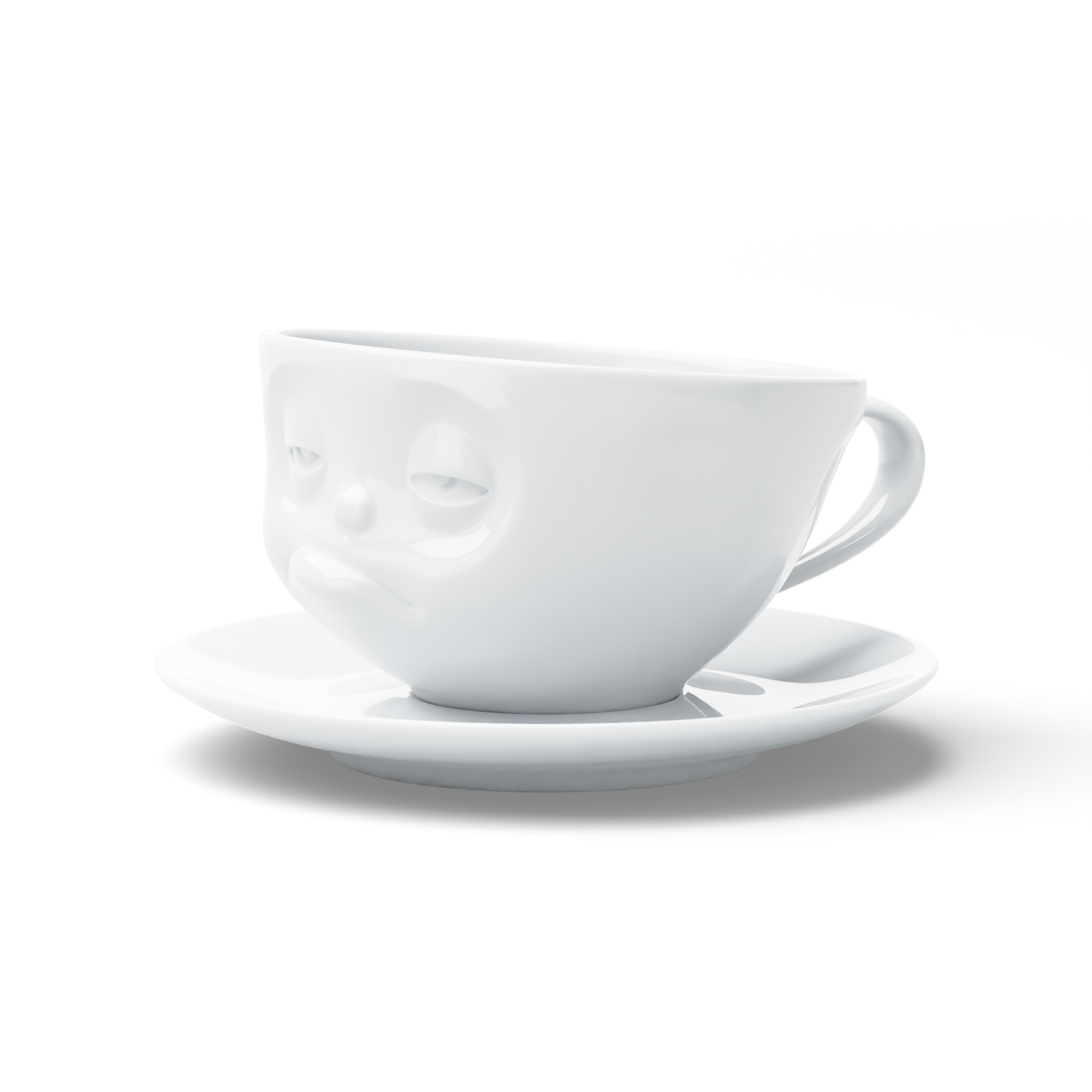 58products | Kaffeetasse Verpennt weiß 200 ml ideal für Kaffee + Tee + Kakao | Made in Germany von 58products