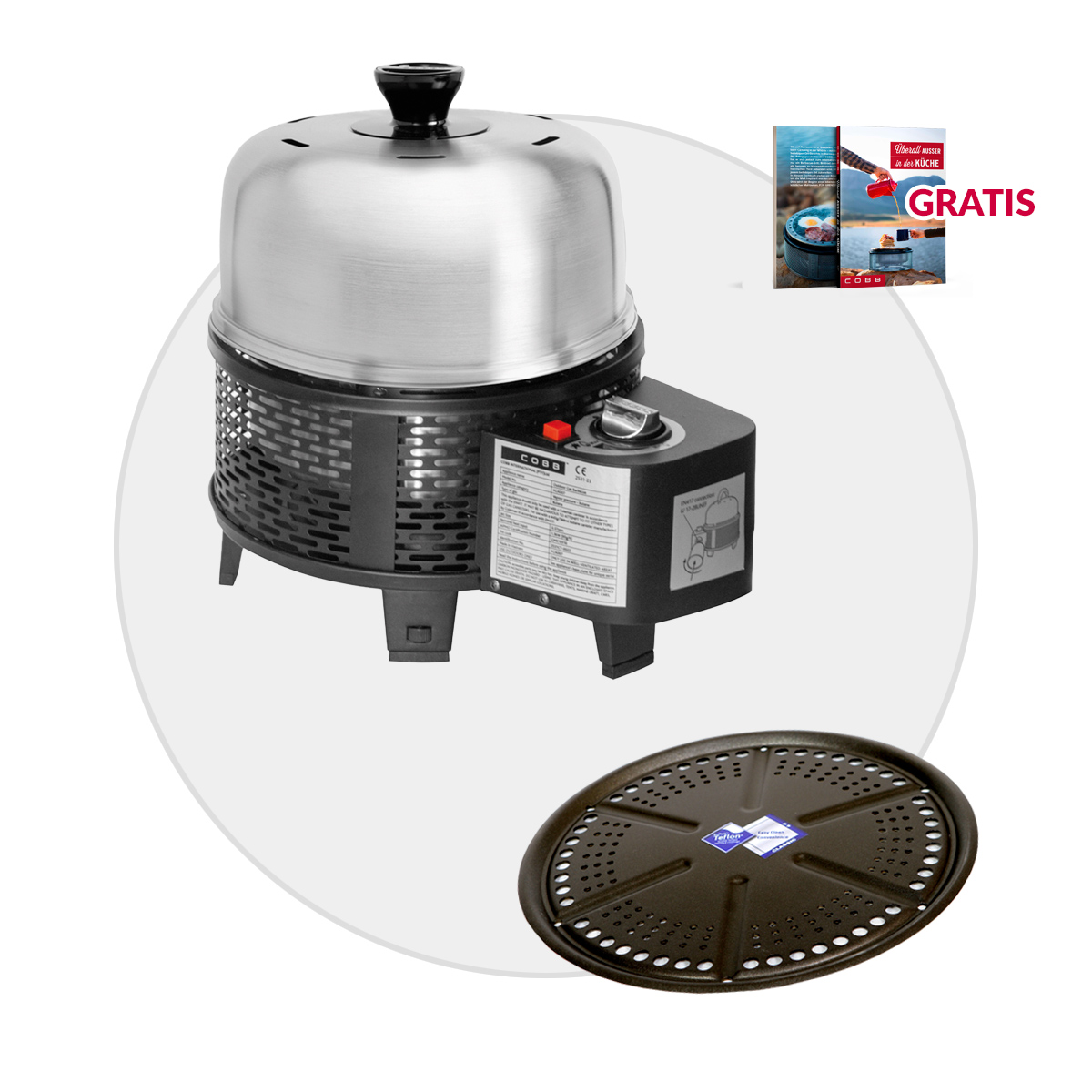 COBB Gas Grill PRO BLACK inkl. Grillplatte | Multifunktionsküche COBB Gas Grill PRO BLACK inkl. Grillplatte | Multifunktionsküche