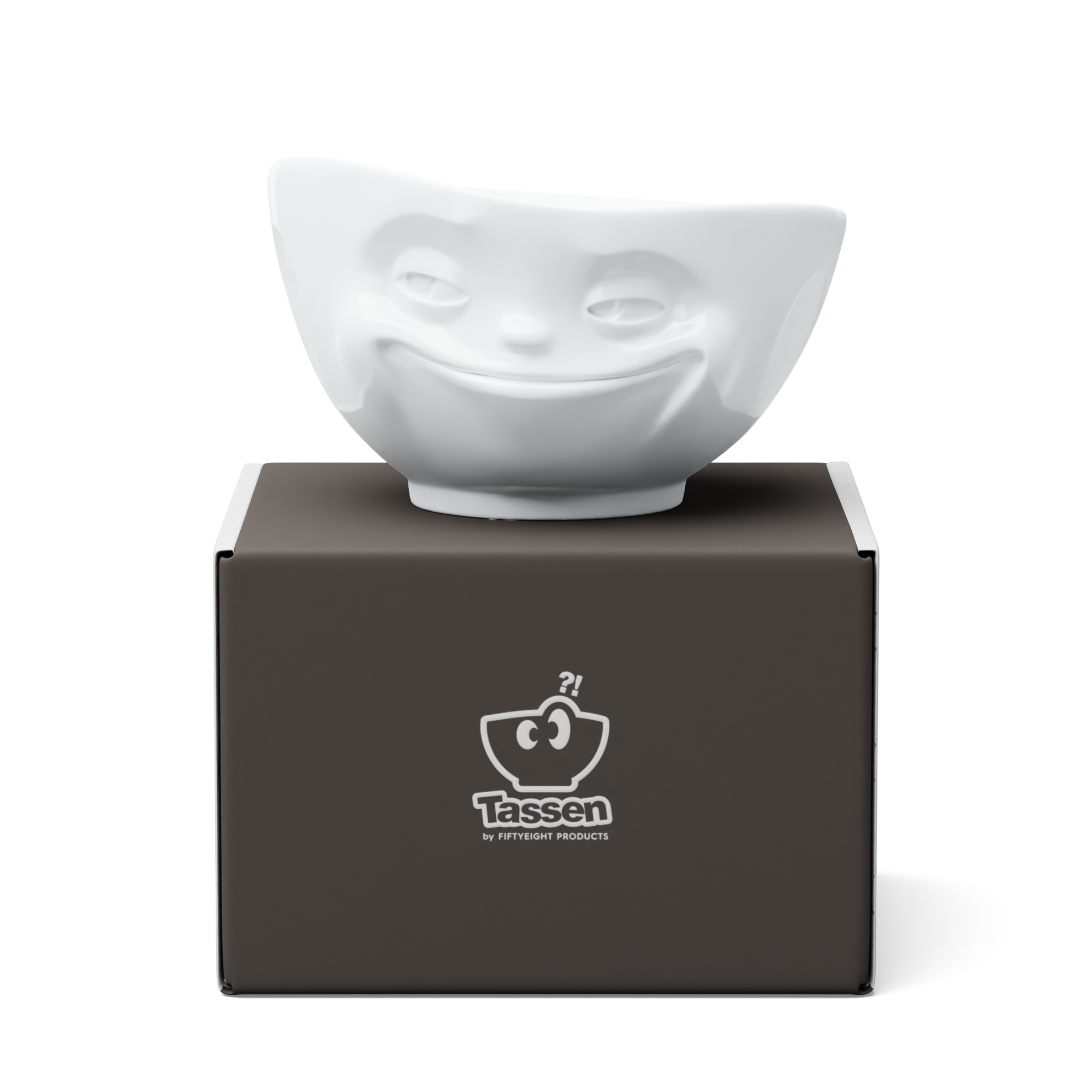 58products | XL Schale Grinsend weiß 1000 ml | Made in Germany von 58products