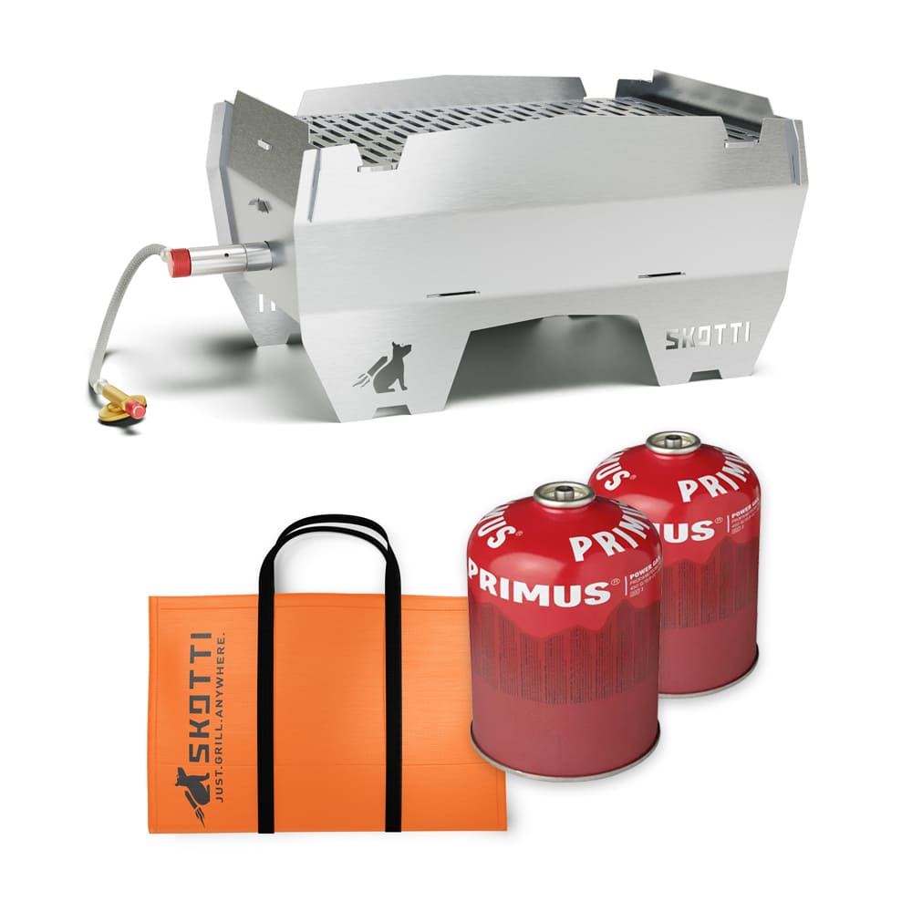 SKOTTI Grill 2.0 + 2x PRIMUS Gas + Tasche von SKOTTI SKOTTI Grill 2.0 + 2x PRIMUS Gas + Tasche von SKOTTI
