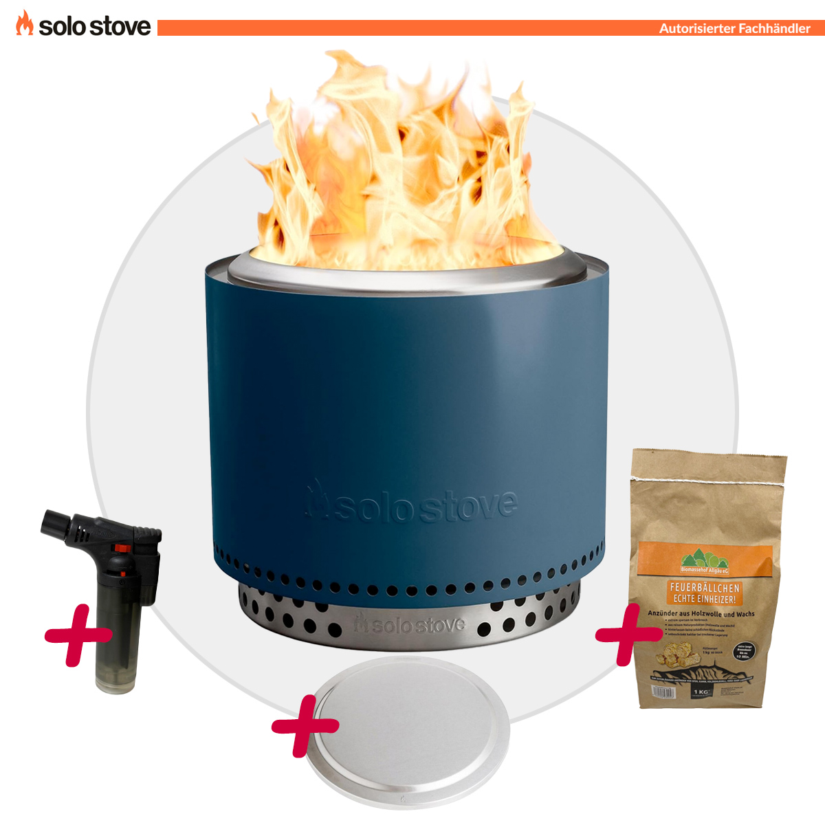 Solo Stove BONFIRE 2.0 + STAND Water + Edelstahl Deckel + 1kg Anzünder - AKTION 