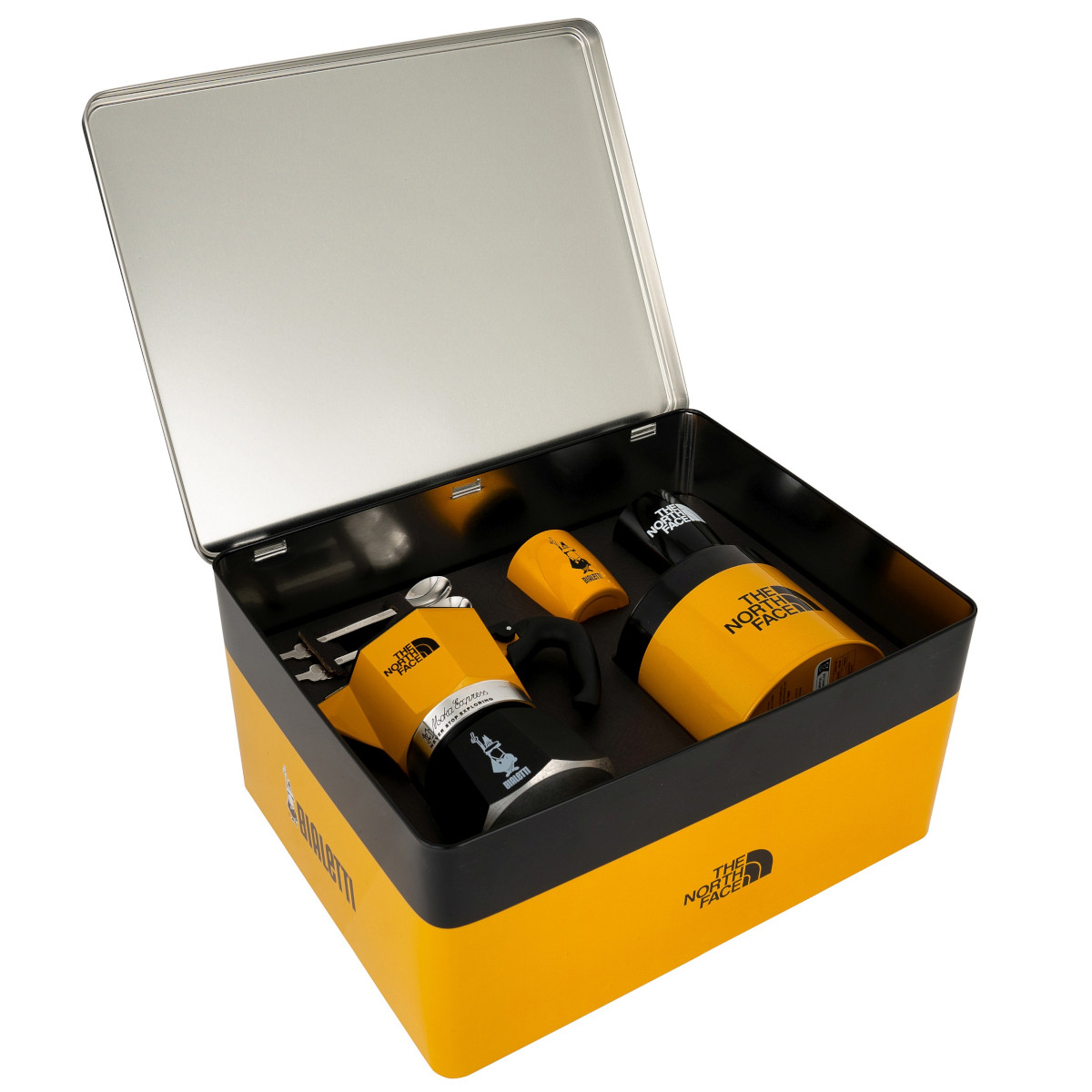Bialetti The North Face Bialetti Kaffee-Set - Perfekt für Camping & Reisen 7-teilig