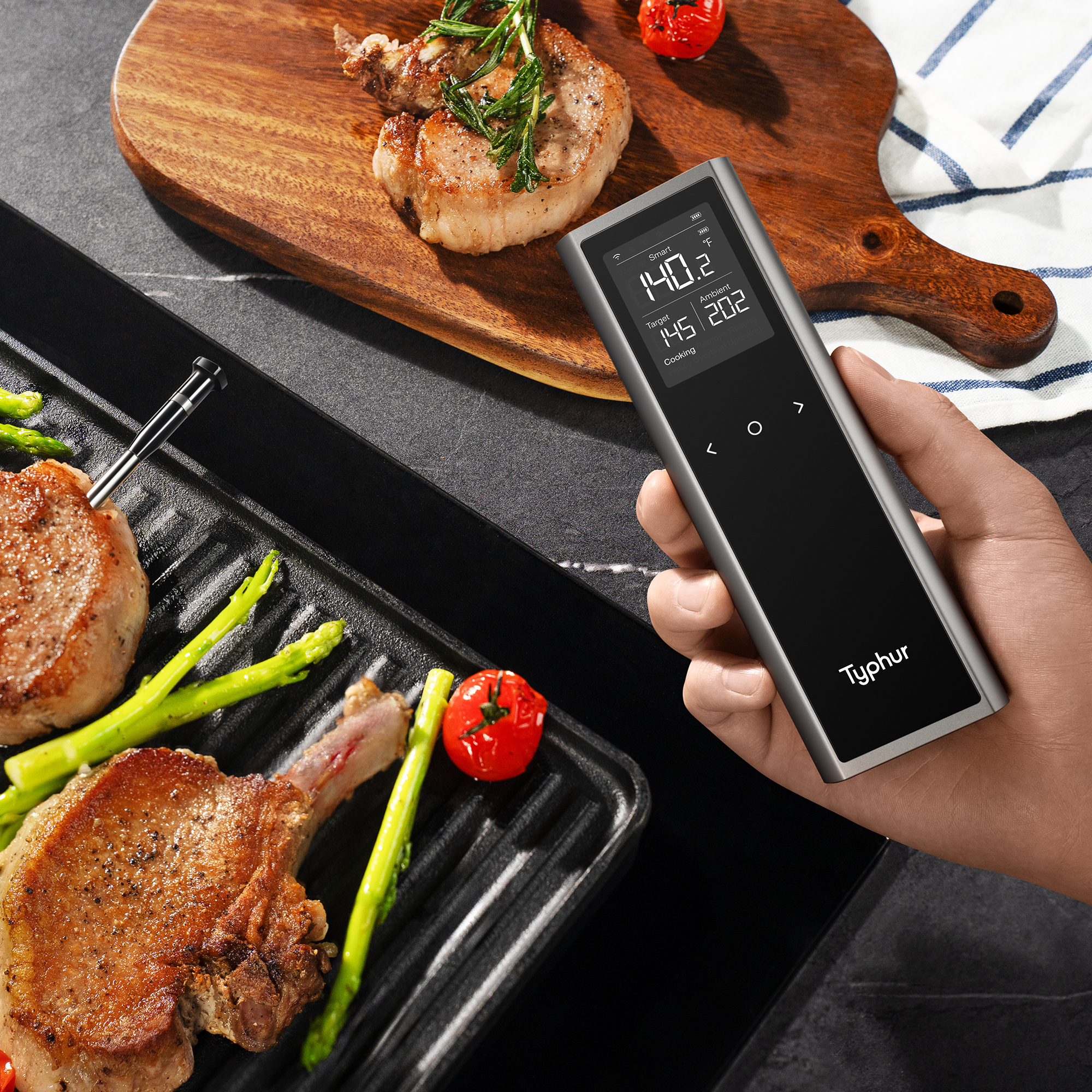 Typhur Sync One Wireless - Professionelles Digital Fleischthermometer IP67 wasserdicht von Typhur Typhur Sync One Wireless - Professionelles Digital Fleischthermometer IP67 wasserdicht von Typhur