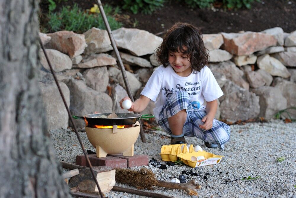 Stahlpfanne für das Zwergenfeuer | ZF-PK von DENK Keramik Stahlpfanne für das Zwergenfeuer | ZF-PK von DENK Keramik