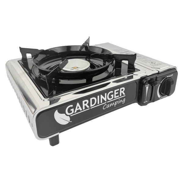 GARDINGER Universal Kartuschen Kocher Safety Camp Allgas mit Piezo Zündung von HUW24