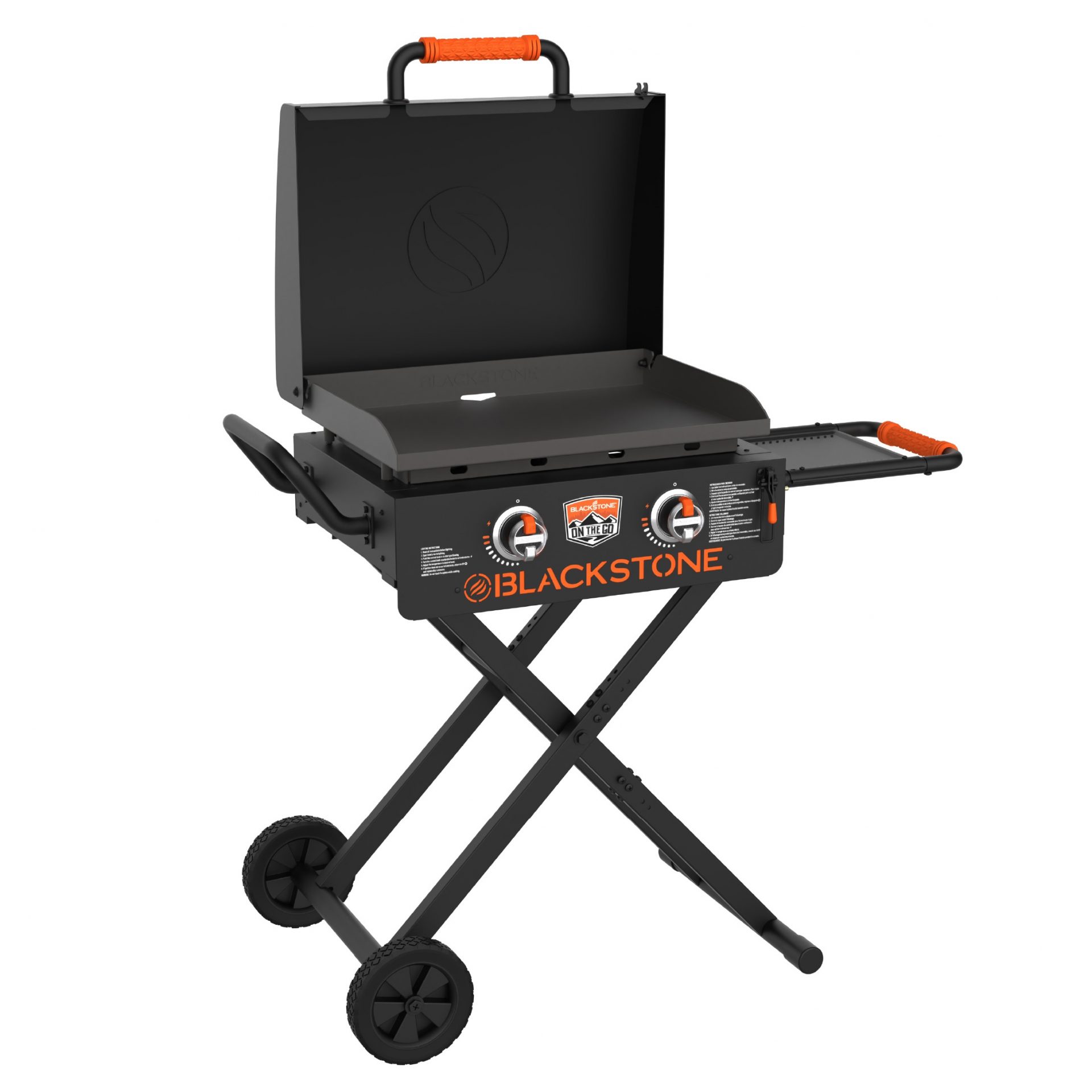 BLACKSTONE 22 Zoll Griddle FlexFold inkl. Deckel mit neuer Omnivore Grillplatte - Der mobile Gasgrill für maximale Flexibilität