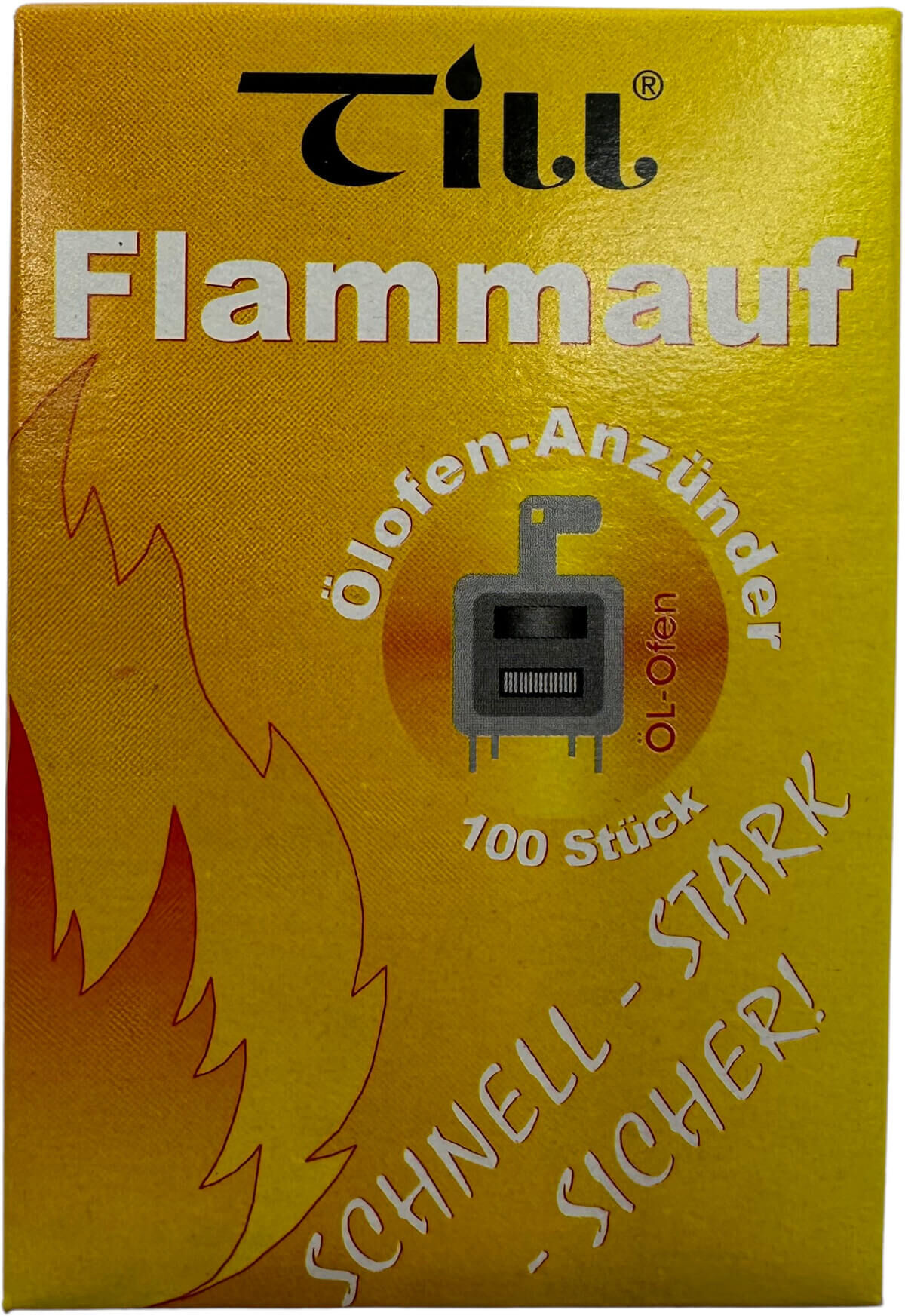 1x TILL Flammauf | Ölofenanzünder | 100 Stück