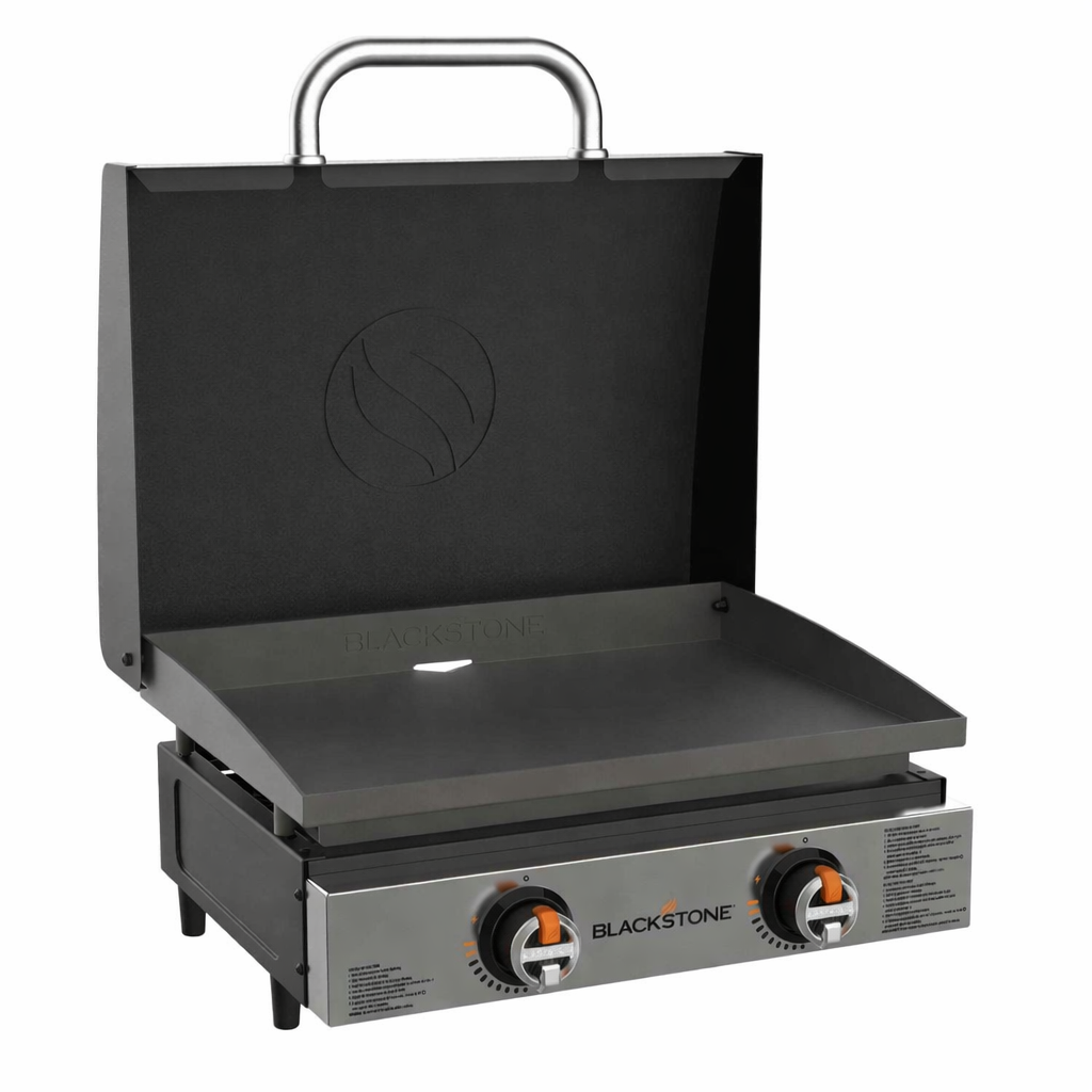 BLACKSTONE 22 Zoll Gas Griddle Tischgrill mit 2 Brennern inklusive Deckel und 7 kW Leistung von Blackstone