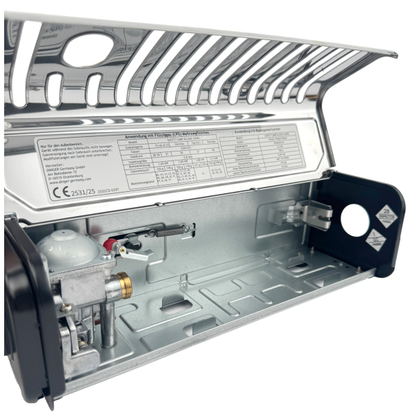 GARDINGER Universal Kartuschen Kocher Safety Camp Allgas mit Piezo Zündung von HUW24