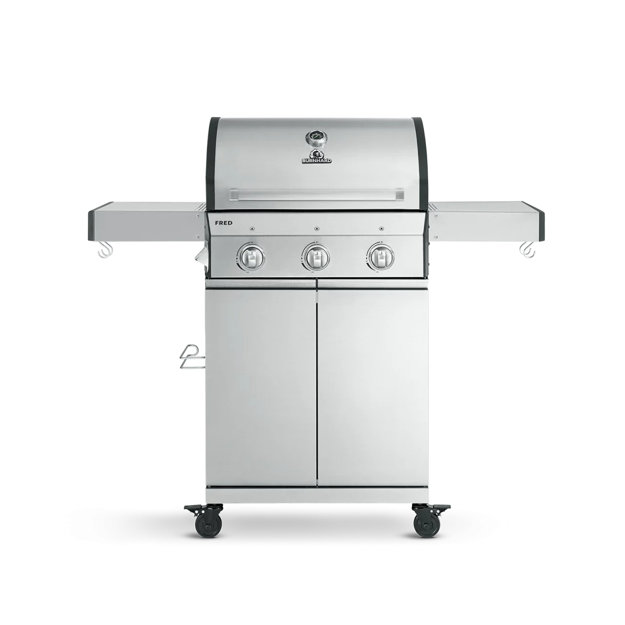 BURNHARD FRED Basic Gasgrill 3-Brenner in der Farbe Edelstahl mit Edelstahlrost BURNHARD FRED Basic Gasgrill 3-Brenner in der Farbe Edelstahl mit Edelstahlrost