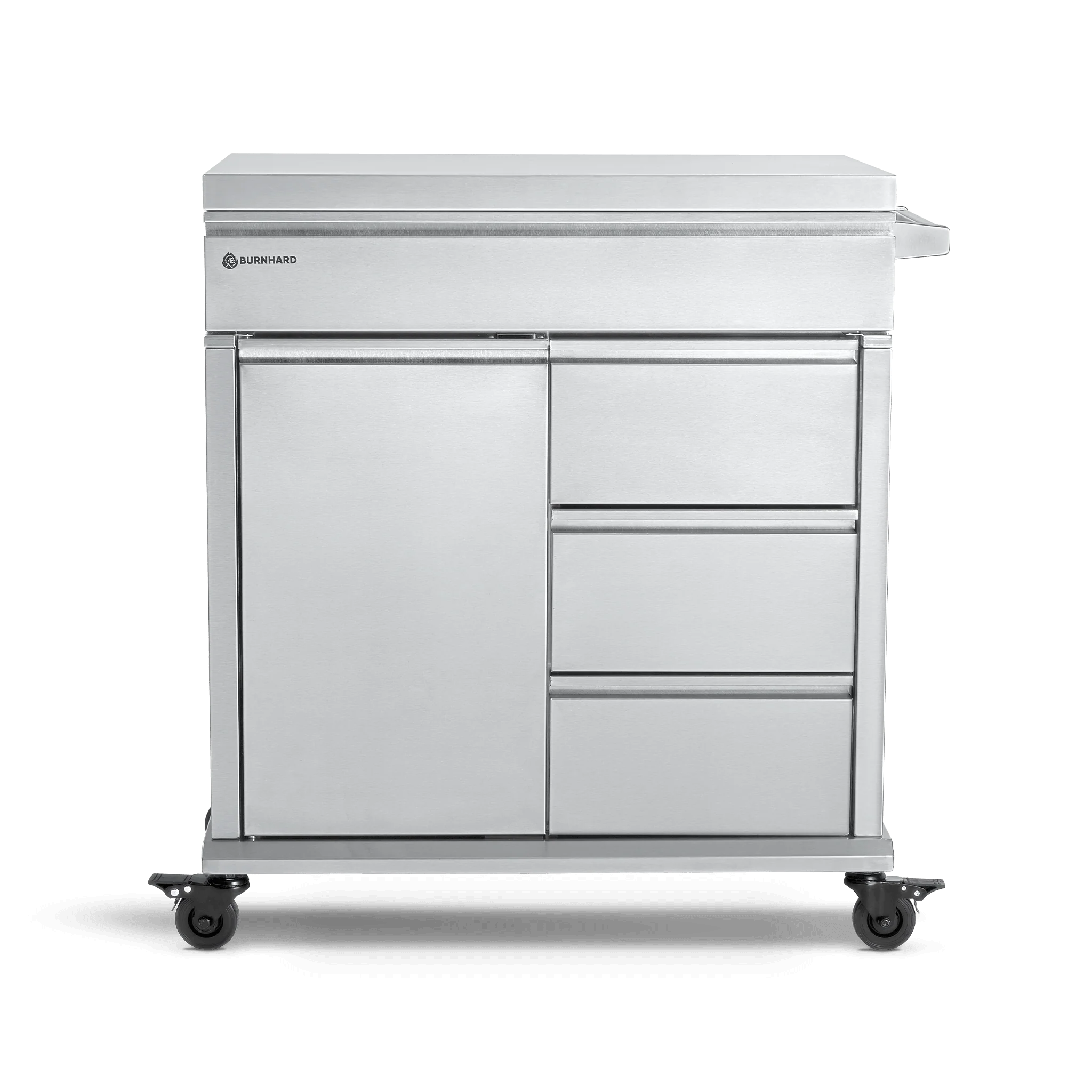 BURNHARD Grill Beistellwagen in der Farbe Edelstahl BURNHARD Grill Beistellwagen in der Farbe Edelstahl