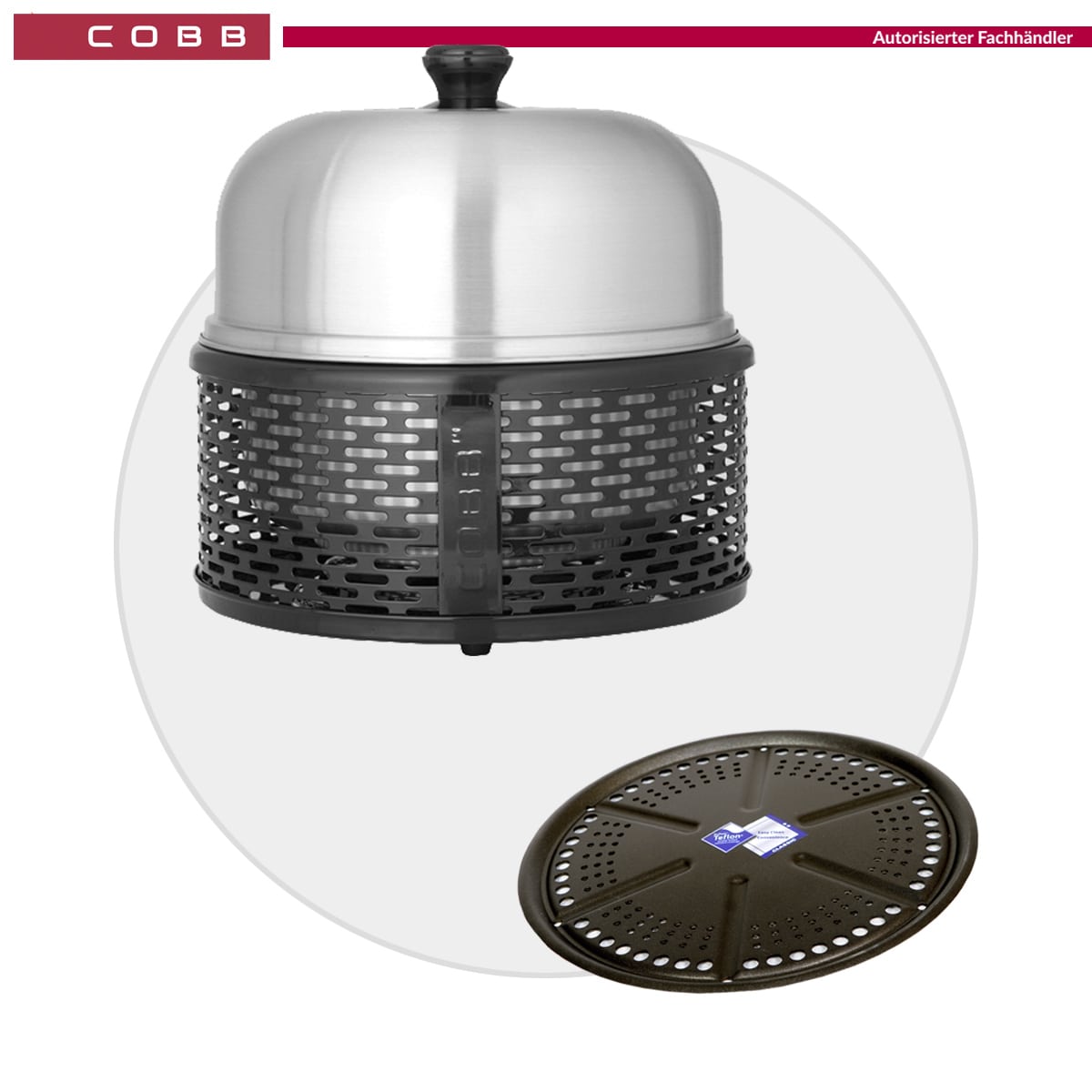 COBB PRO BLACK Holzkohle Grill inkl. Grillplatte | CO74
