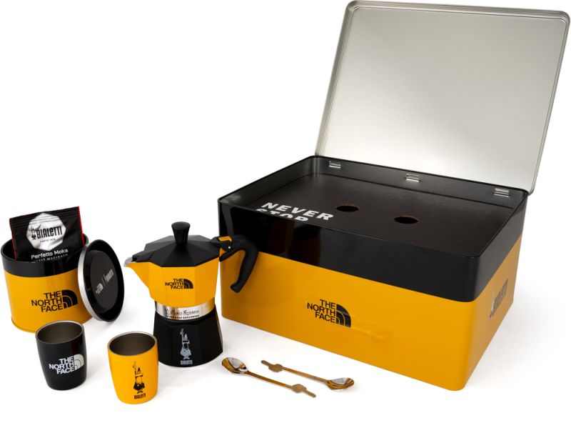 Bialetti The North Face Bialetti Kaffee-Set - Perfekt für Camping & Reisen 7-tlg.