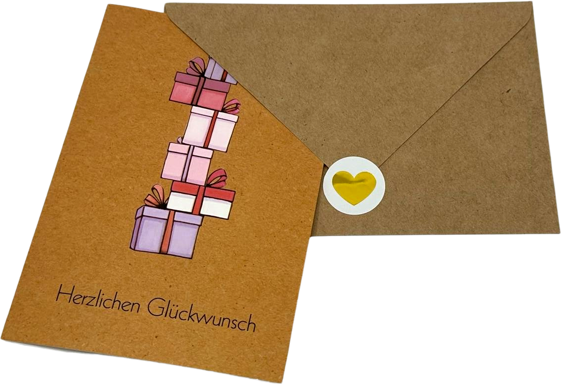 Grußkarte 5 - Herzlichen Glückwunsch von Grußkarte Grußkarte 5 - Herzlichen Glückwunsch von Grußkarte
