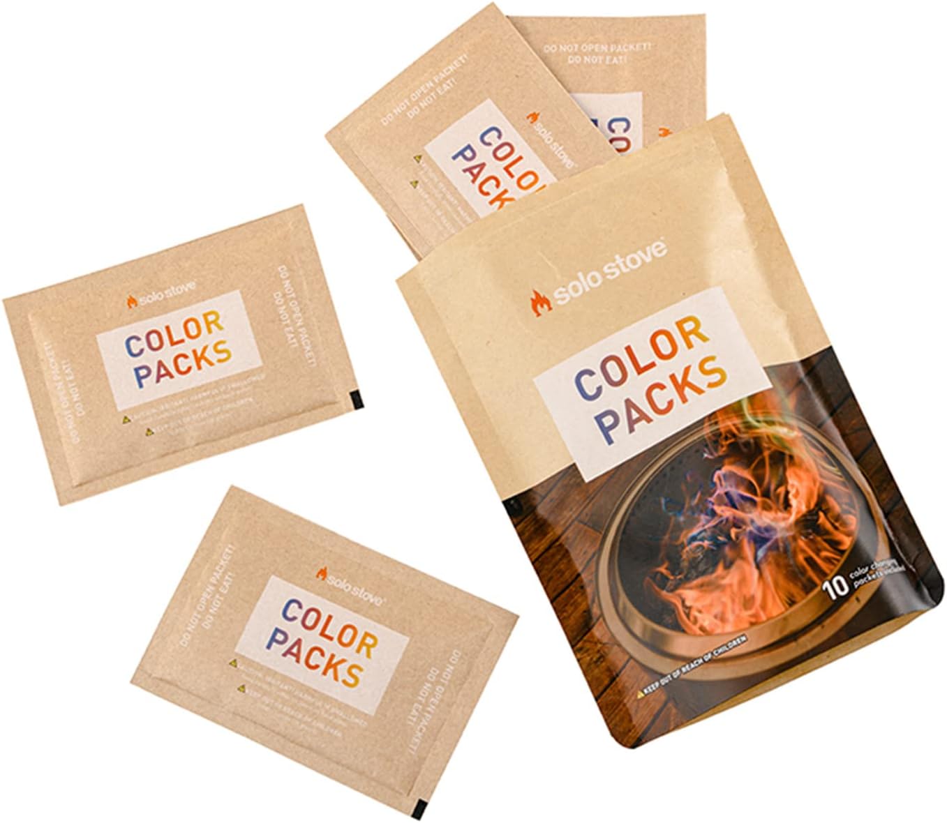 Solo Stove Color Packs - Buntes Feuerpulver - 10er Pack für Feuerstellen - Feuerschalen - Kamin und Lagerfeuer von Solo Stove