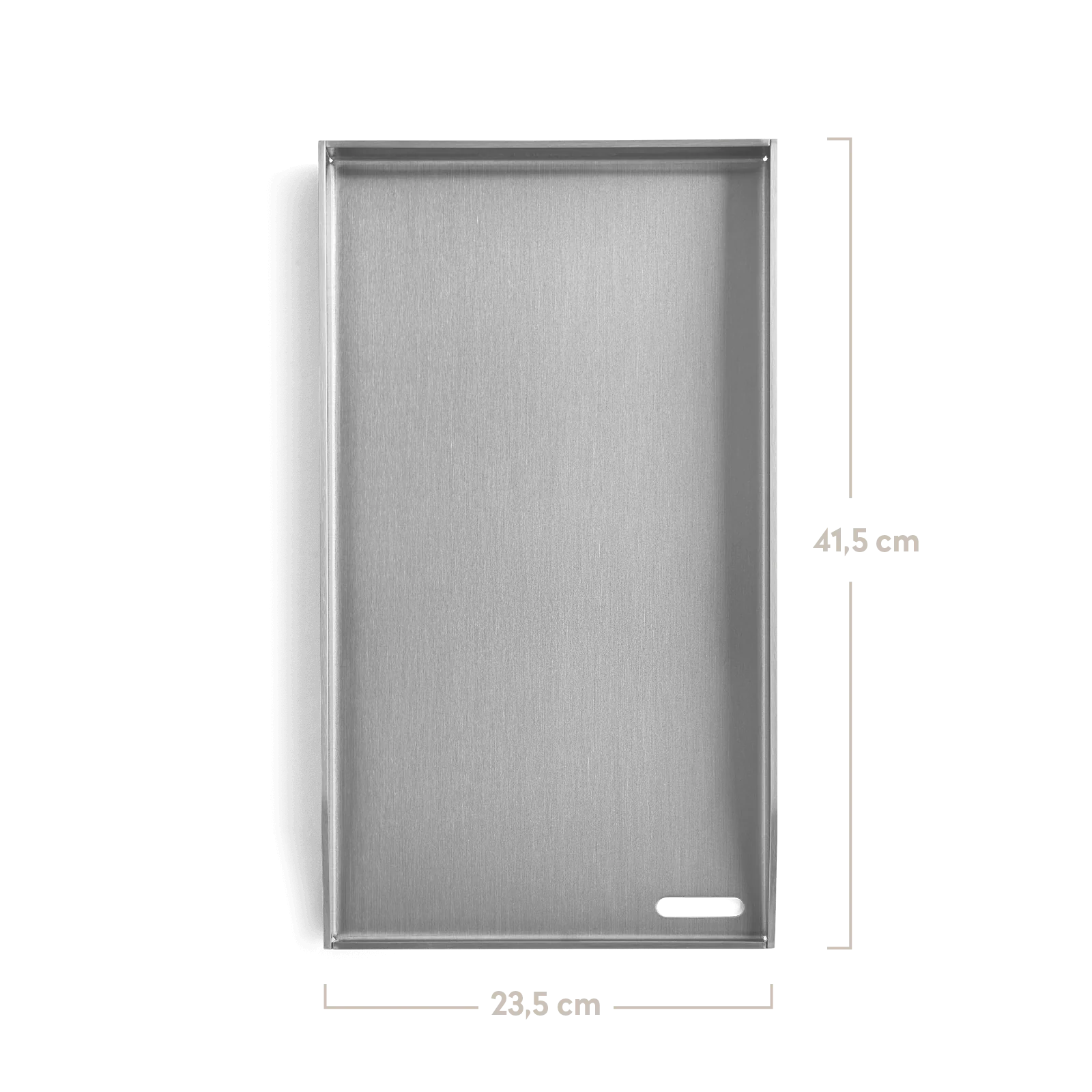 BURNHARD Plancha Grillplatte für den FRED - 41,5 × 23,5 × 3,5 cm von BURNHARD