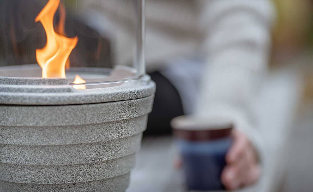 DENK Keramik Schmelzfeuer Outdoor Granicium mit Lichtglas-Aufsatz ~ SFG+LGA von DENK Keramik