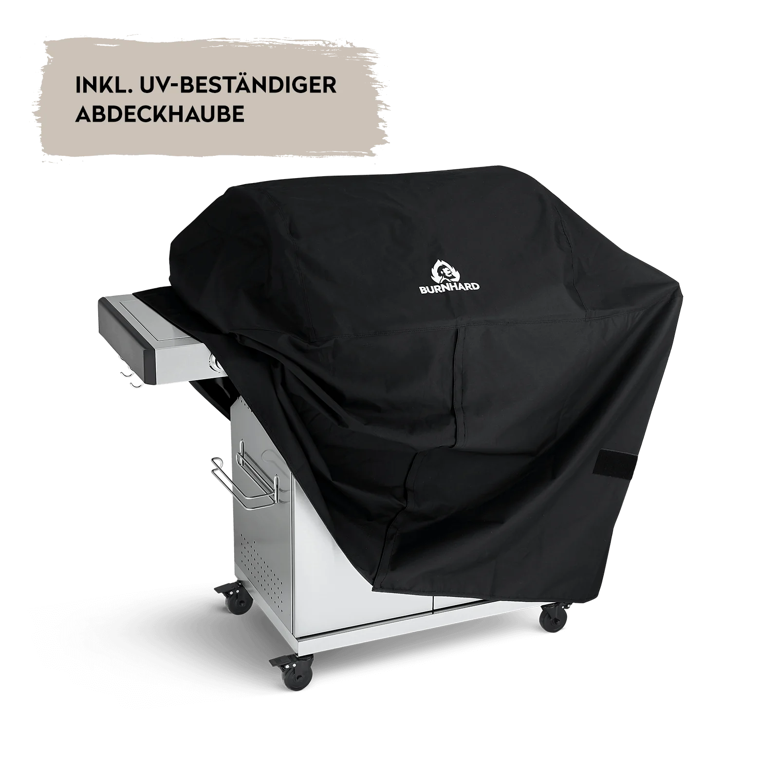 BURNHARD Fat FRED Deluxe Gasgrill 6-Brenner in der Farbe Edelstahl mit Gusseisenrost von BURNHARD