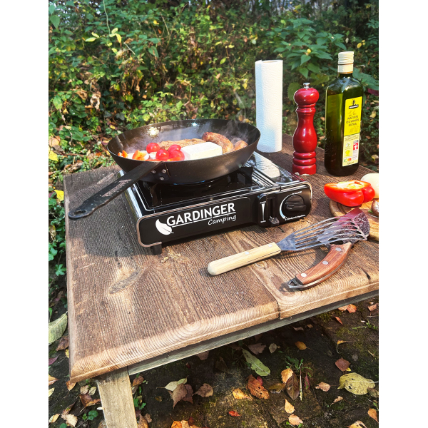 GARDINGER Universal Kartuschen Kocher Safety Camp Allgas mit Piezo Zündung von HUW24