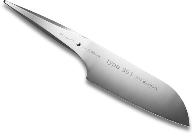 CHROMA type 301 Santoku P02 - 17,8 cm Japanische Präzision im exklusiven Porsche Design
