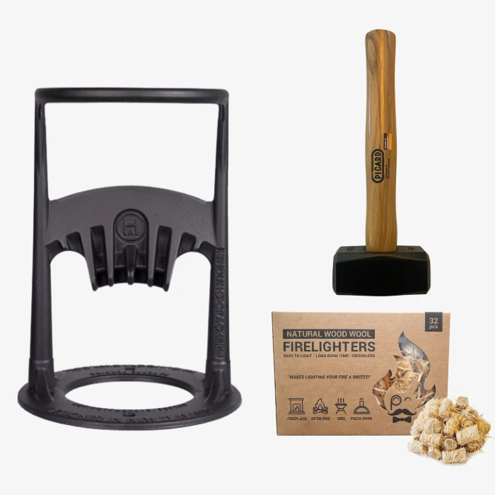 Holzspalter Kindling Cracker Original-Set bis 16 cm Durchmesser