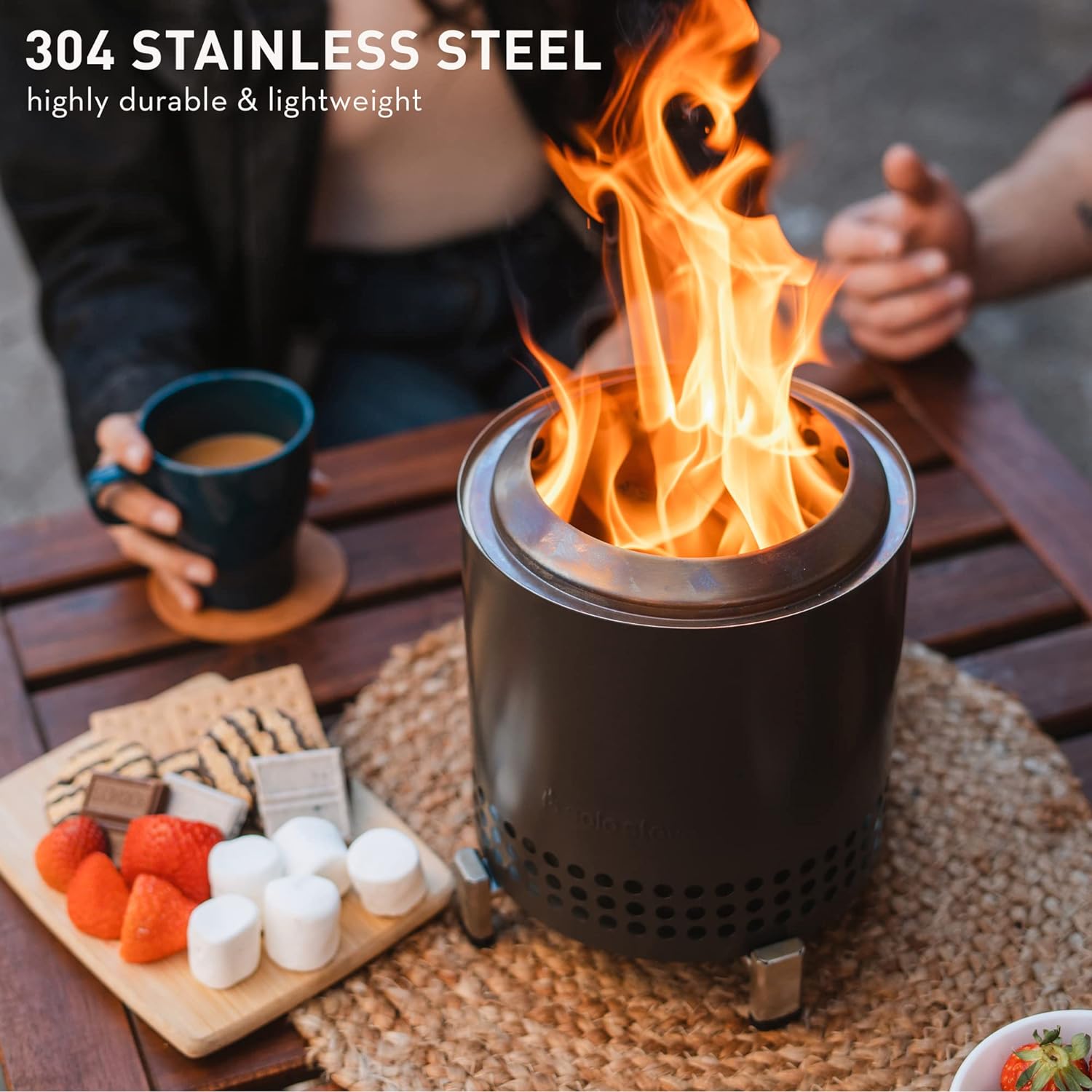 Solo Stove Mesa XL Tischfeuer Ø 17,8cm | Tischkamin Outdoor Deep Olive von Solo Stove Solo Stove Mesa XL Tischfeuer Ø 17,8cm | Tischkamin Outdoor Deep Olive von Solo Stove