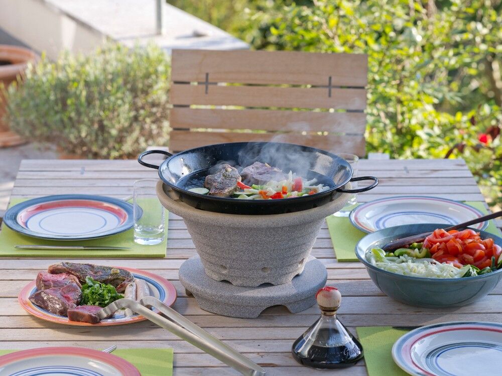 DENK Keramik BRATFEUER Set - Der blitzschnelle Outdoor - Herd inkl. Untersatz | BF + BF-US von DENK Keramik DENK Keramik BRATFEUER Set - Der blitzschnelle Outdoor - Herd inkl. Untersatz | BF + BF-US von DENK Keramik