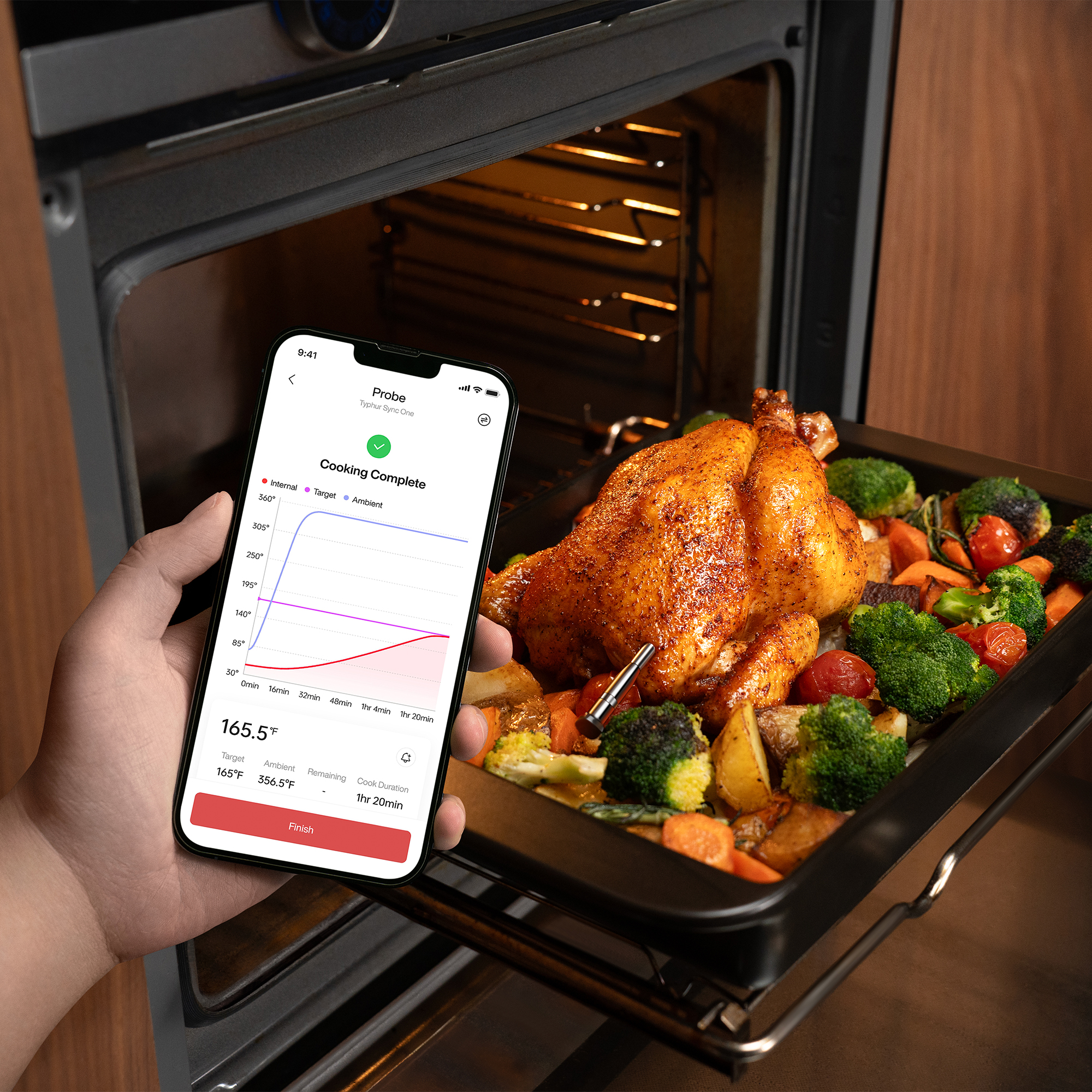 Typhur Sync One Wireless - Professionelles Digital Fleischthermometer IP67 wasserdicht von Typhur Typhur Sync One Wireless - Professionelles Digital Fleischthermometer IP67 wasserdicht von Typhur