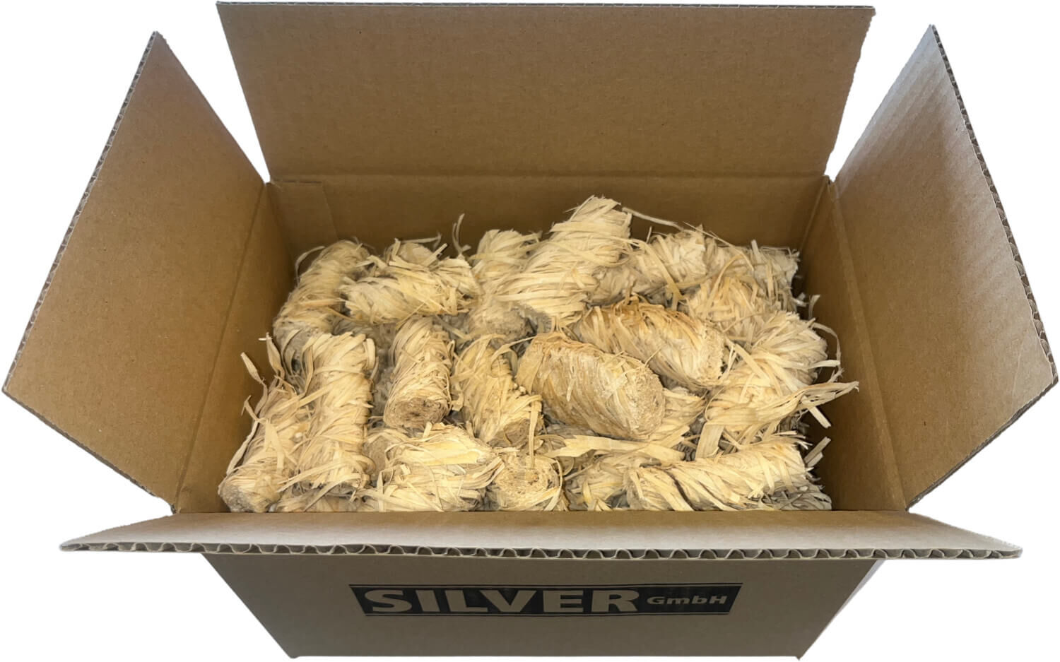 1kg SILVER Bio Holzwolle Anzünder | Grillanzünder - Ofennzünder - Kaminanzünder für Holz & Kohle