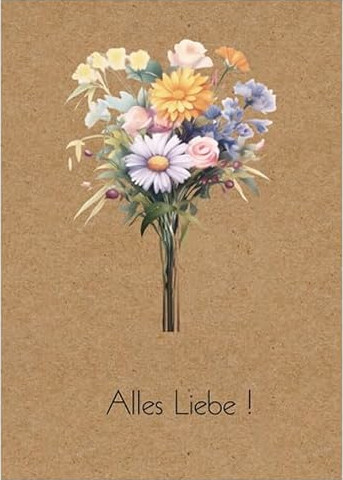 Grußkarte 8 - Alles Liebe ! von  Grußkarte