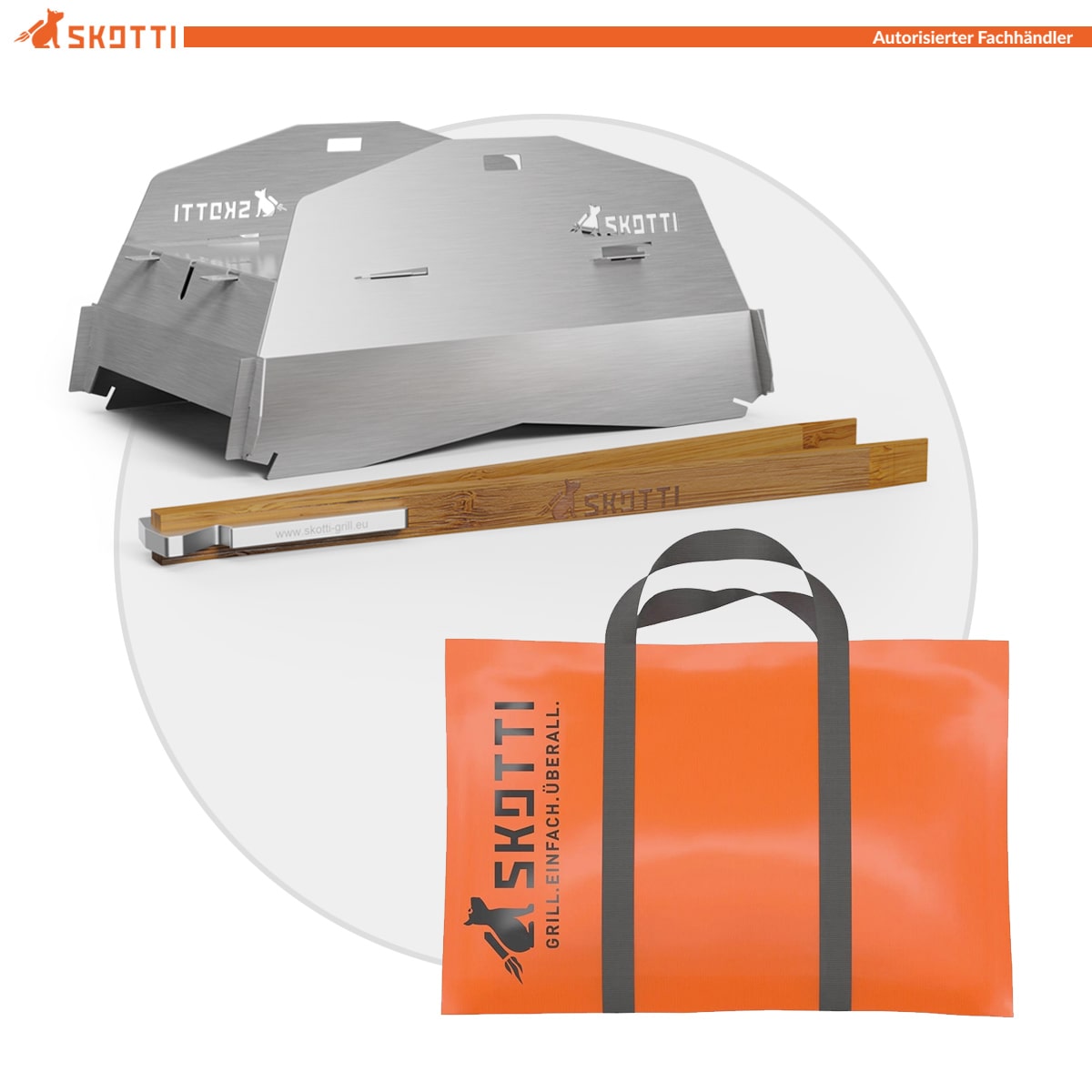 SKOTTI CAP Deckel aus Edelstahl inkl. Grillzange SKOTTI CAP Deckel aus Edelstahl inkl. Grillzange