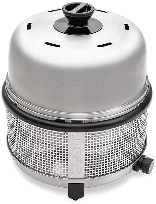 COBB 30 mbar Premier+ Gas DELUXE Camping Gasgrill für Wohnwagen Außensteckdose Komplett Set von Cobb