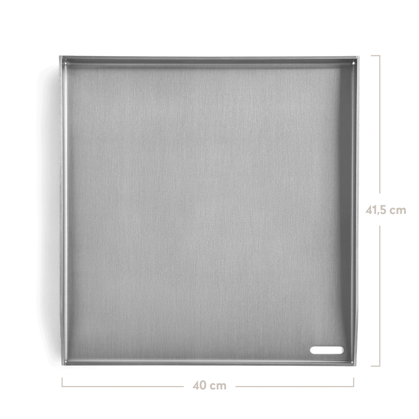 BURNHARD Plancha Grillplatte für den FRED - 41,5 × 40 × 3,5 cm von BURNHARD