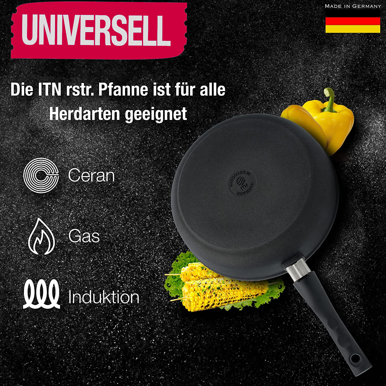 Ø 24cm Bratpfanne Aluguss Antihaftbeschichtet ~ 7cm Hochrand ~ Griff abnehmbar ~ Made in Germany von SILVER GmbH Ø 24cm Bratpfanne Aluguss Antihaftbeschichtet ~ 7cm Hochrand ~ Griff abnehmbar ~ Made in Germany von SILVER GmbH