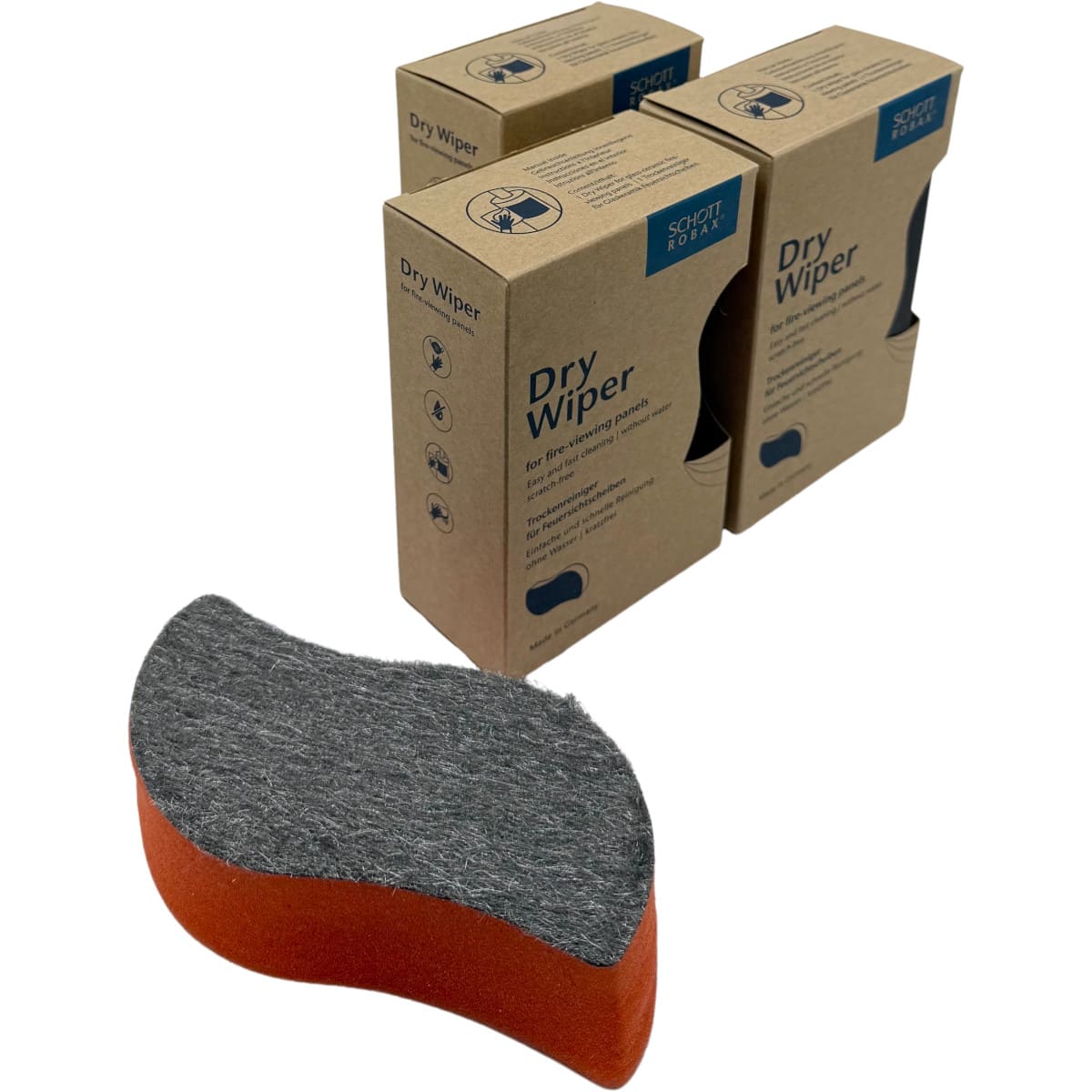 3x Trockenreiniger für alle Kaminscheiben von Schott | Kamin | Kaminscheiben | Kaminglasreiniger von SCHOTT ROBAX 3x Trockenreiniger für alle Kaminscheiben von Schott | Kamin | Kaminscheiben | Kaminglasreiniger von SCHOTT ROBAX
