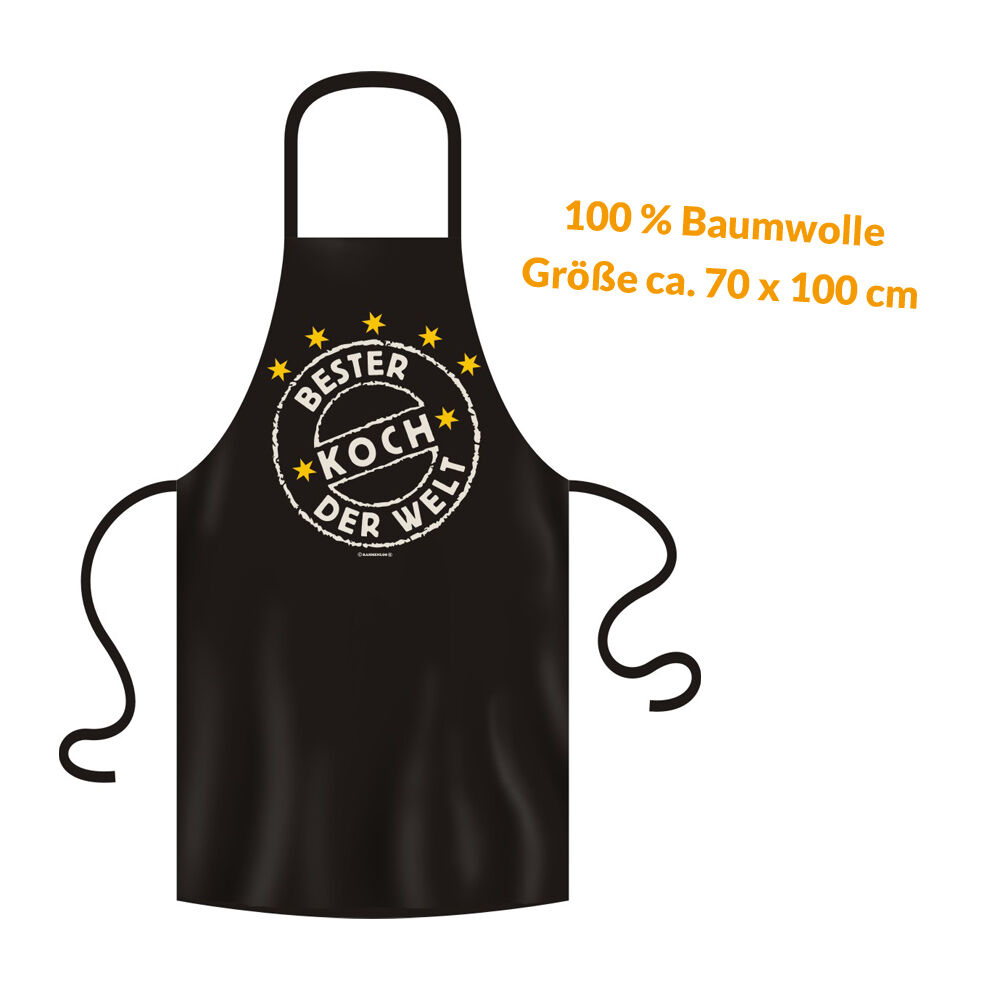 Grillschürze - Küchenschürze - Kochschürze ~ Bester Koch der Welt ~ (2938) von RAHMENLOS® Grillschürze - Küchenschürze - Kochschürze ~ Bester Koch der Welt ~ (2938) von RAHMENLOS®