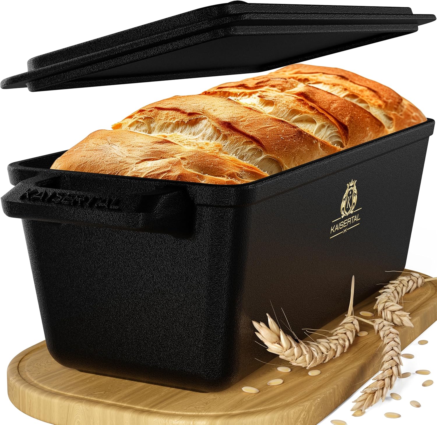 KAISERTAL Gusseisen Brotbackform mit Deckel 28 cm KAISERTAL Gusseisen Brotbackform mit Deckel 28 cm