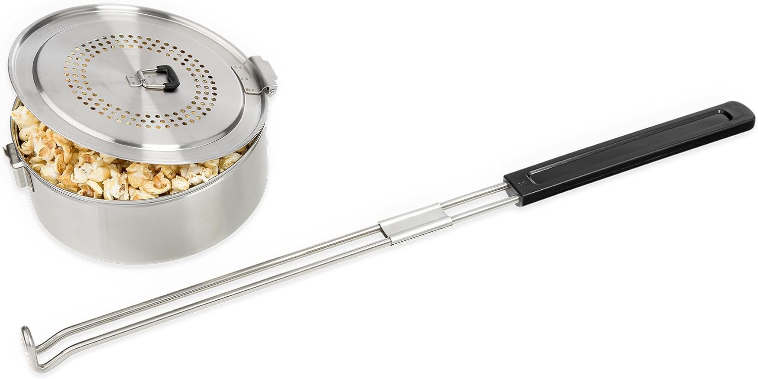 Solo Stove Bonfire Popcorn Maker aus Edelstahl
