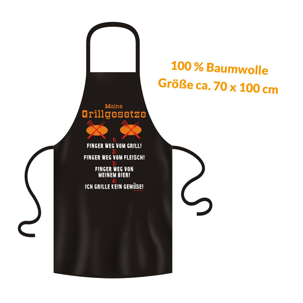 Grillschürze - Küchenschürze - Kochschürze ~ Meine Grillgesetze ~ (2924) von RAHMENLOS® Grillschürze - Küchenschürze - Kochschürze ~ Meine Grillgesetze ~ (2924) von RAHMENLOS®