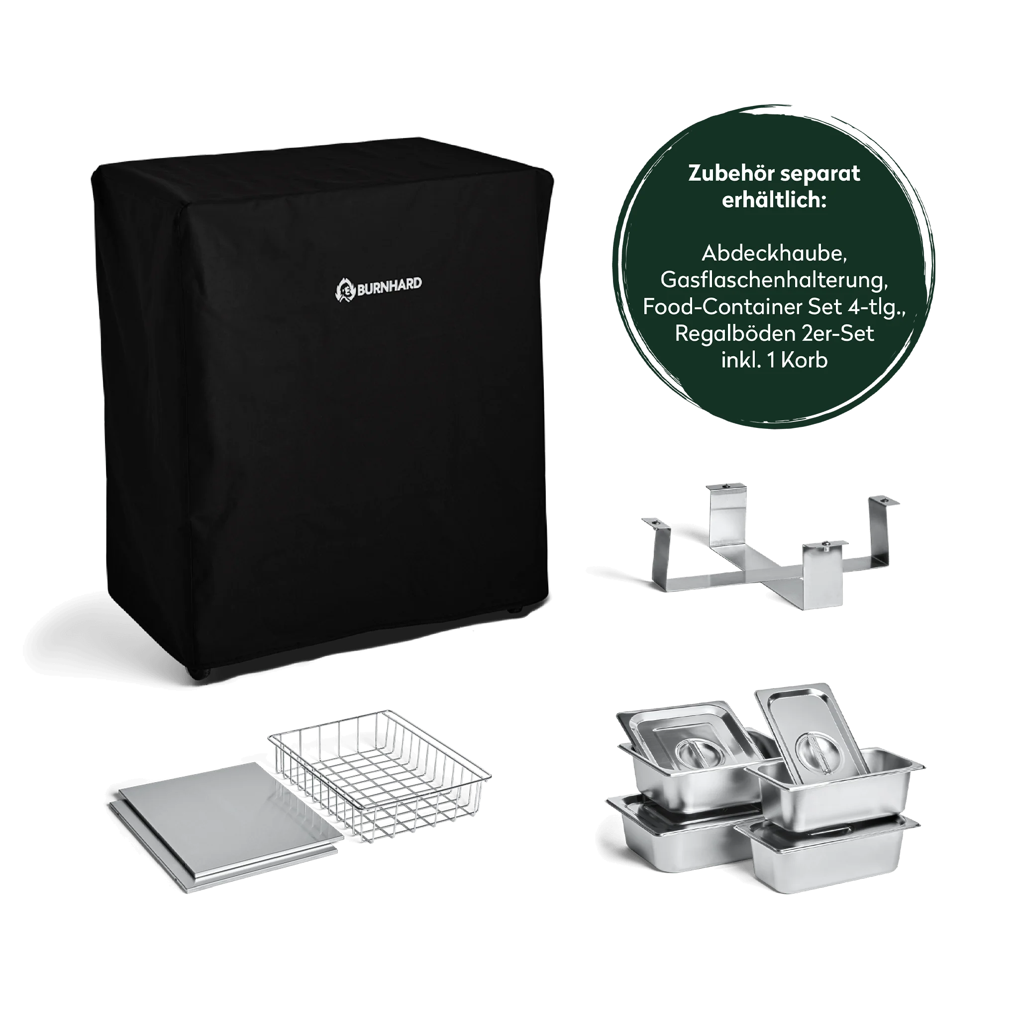 BURNHARD Grill Beistellwagen in der Farbe Schwarz von BURNHARD