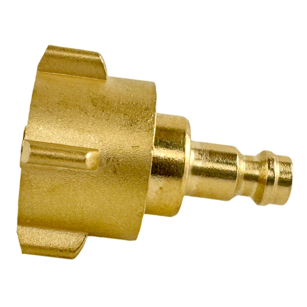 Stecknippel NW5 auf Propanflaschengewinde von HUW24