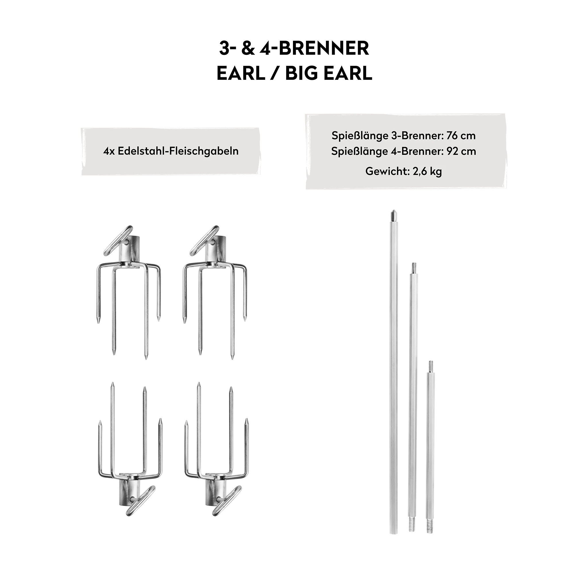 BURNHARD Drehspieß für den EARL & Big EARL von BURNHARD