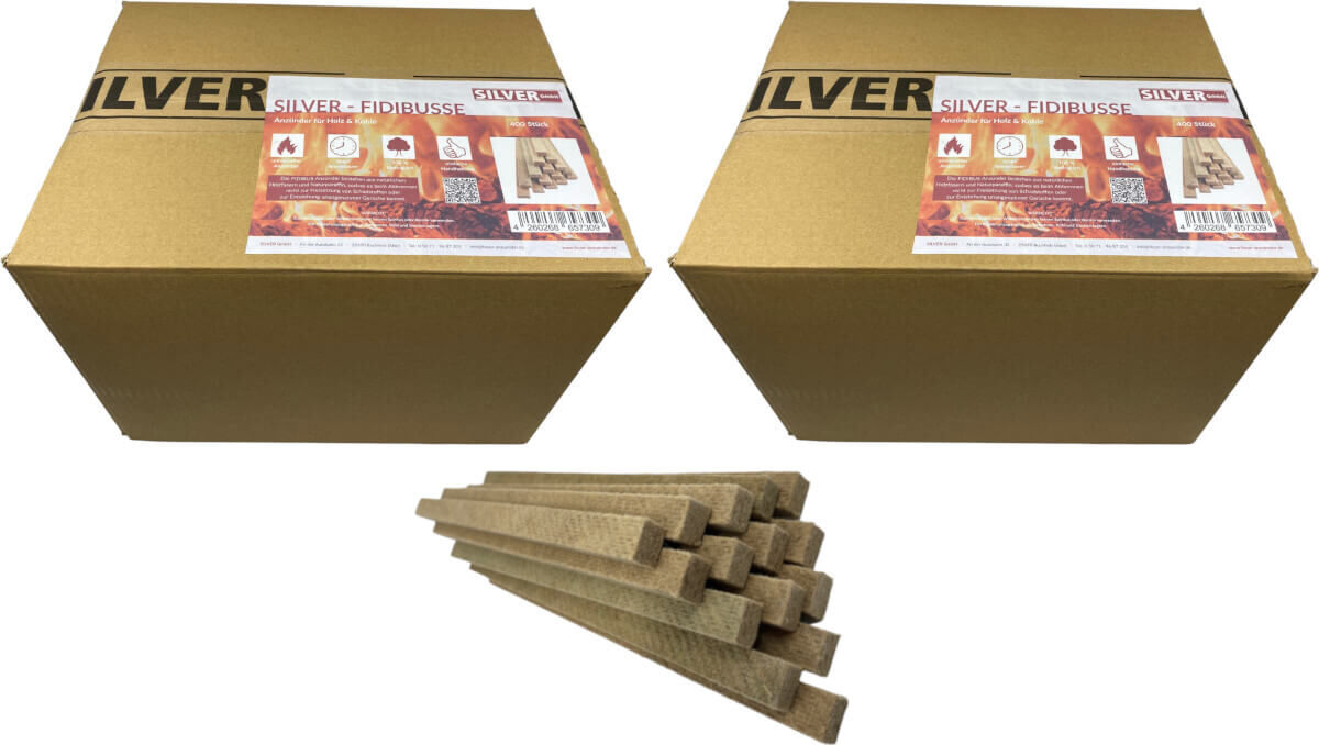 800 SILVER FIDIBUSSE® Anzünder | Kaminanzünder | Ofenanzünder | Grillanzünder von SILVER GmbH 800 SILVER FIDIBUSSE® Anzünder | Kaminanzünder | Ofenanzünder | Grillanzünder von SILVER GmbH