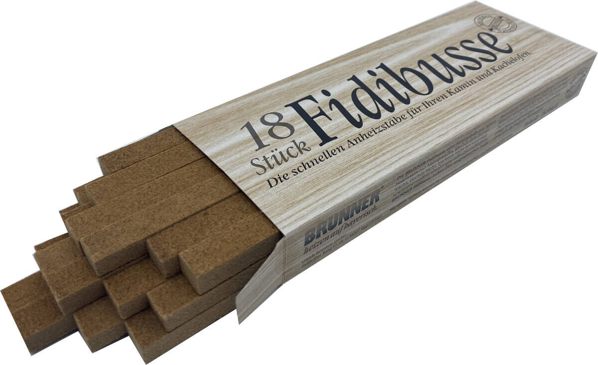 12x Brunner Fidibusse Packung ~ 216 Anzünder von Brunner