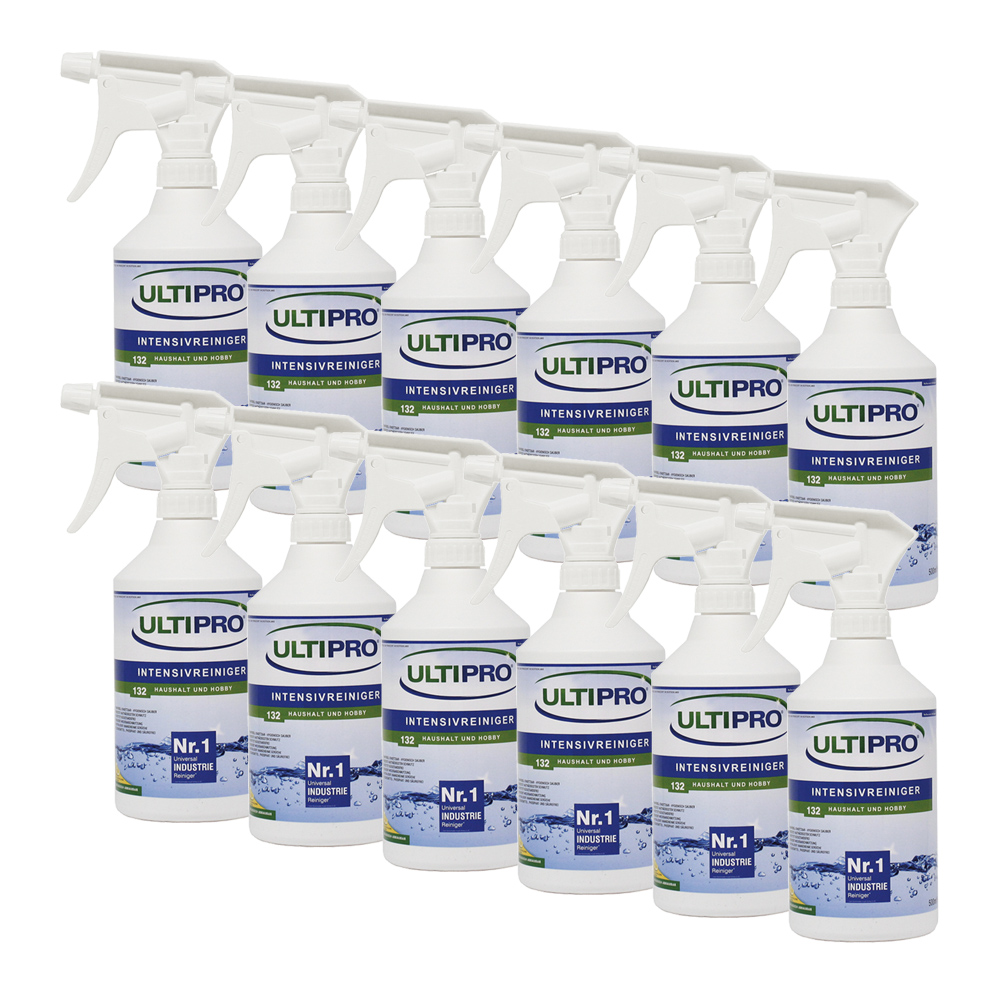12x 0,5 Liter ULTIPRO Intensivreiniger für Haushalt & Hobby & Camping & Gewerbe | biologisch abbaubarer von ULTIPRO