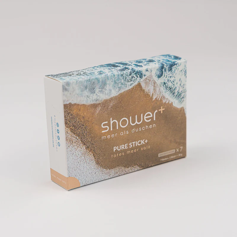 7er Pack Pure Stick+ Salzdusche mit Totes Meer Salz - Made in Germany von shower+