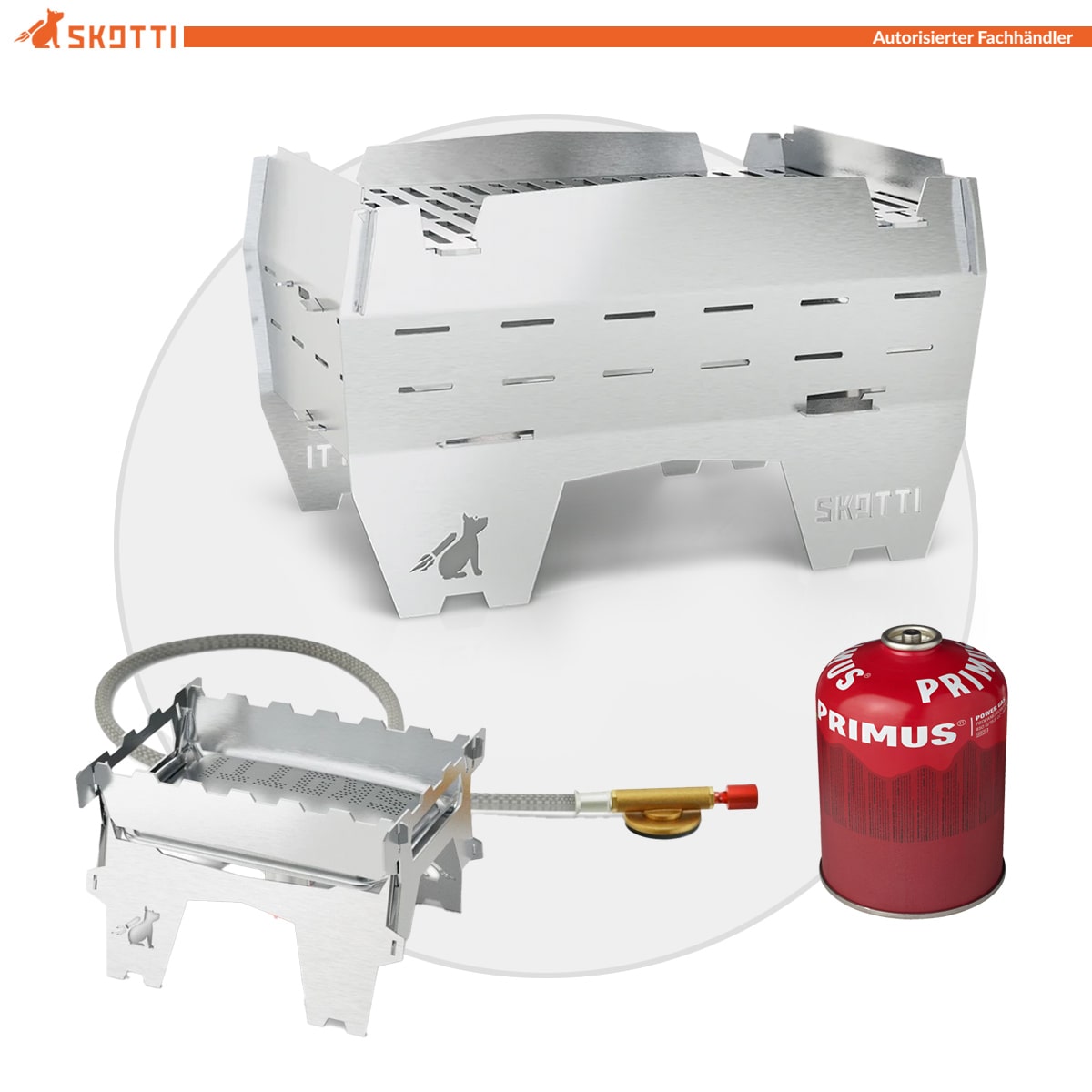 SKOTTI MINI + SKOTTI BOOSTER 2.0 + 1x PRIMUS Gas SKOTTI MINI + SKOTTI BOOSTER 2.0 + 1x PRIMUS Gas